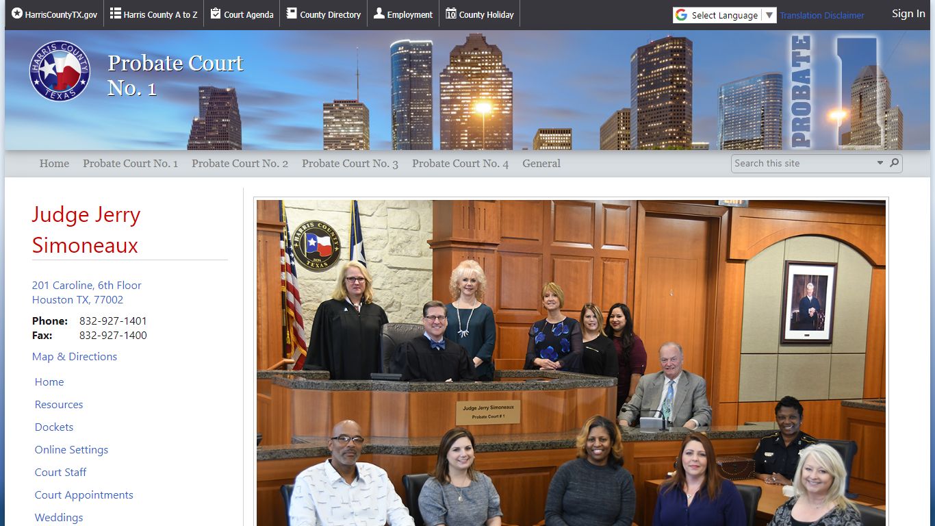 Probate Court No. 1 - Harris County, Texas